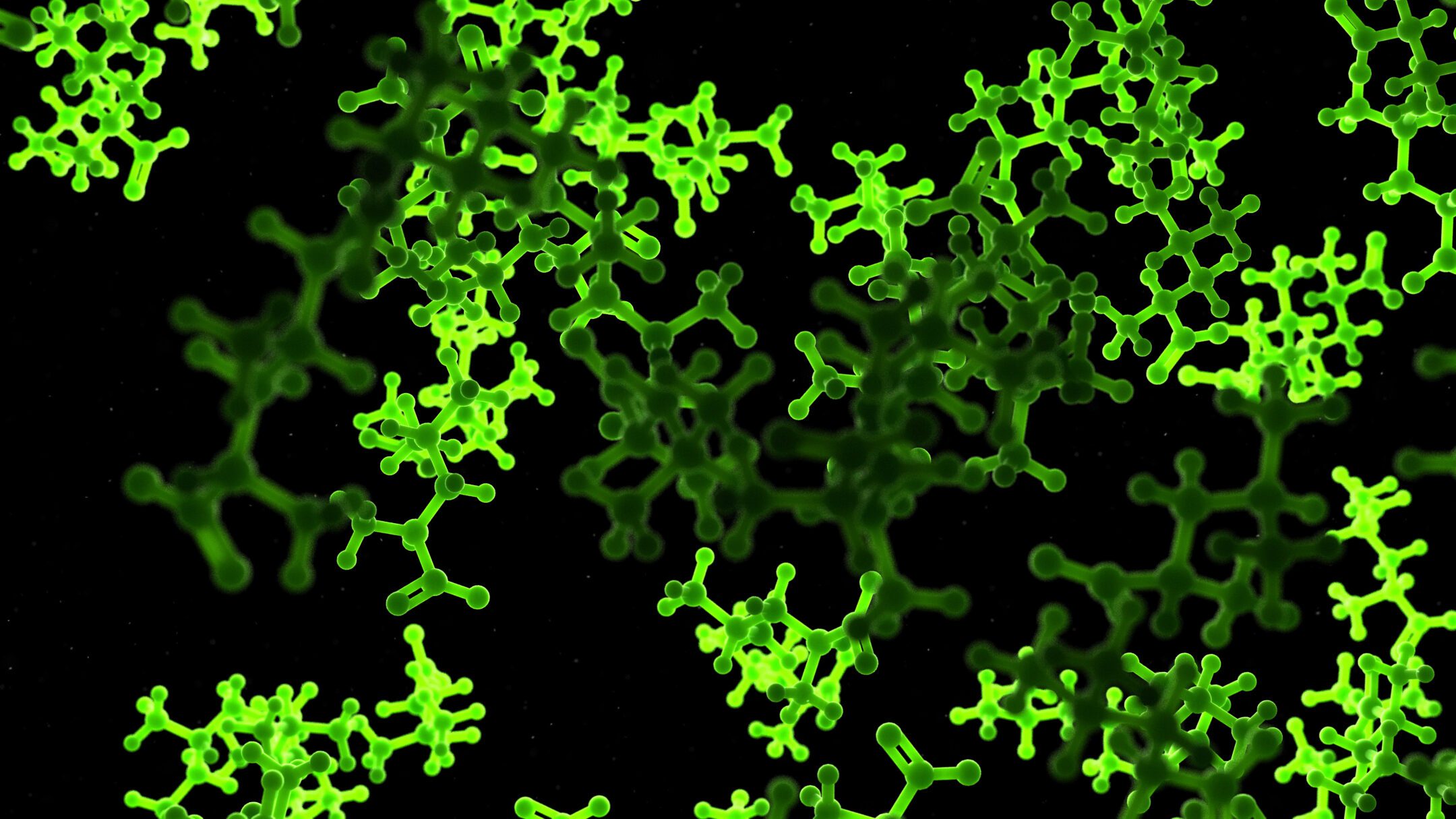 Models of amino acids, which are the building blocks of enzymes